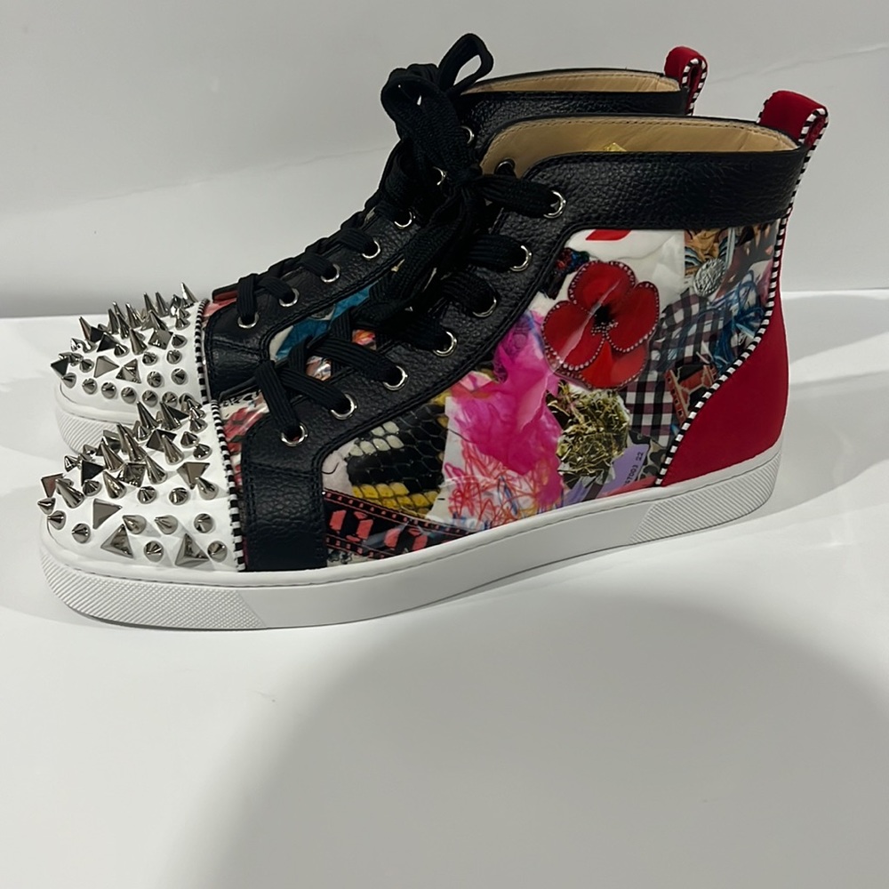 COPY - Christian LouBoutin FLAT VV/PATENT/PAVE STRASS - PURPLE POP 3160904 size…